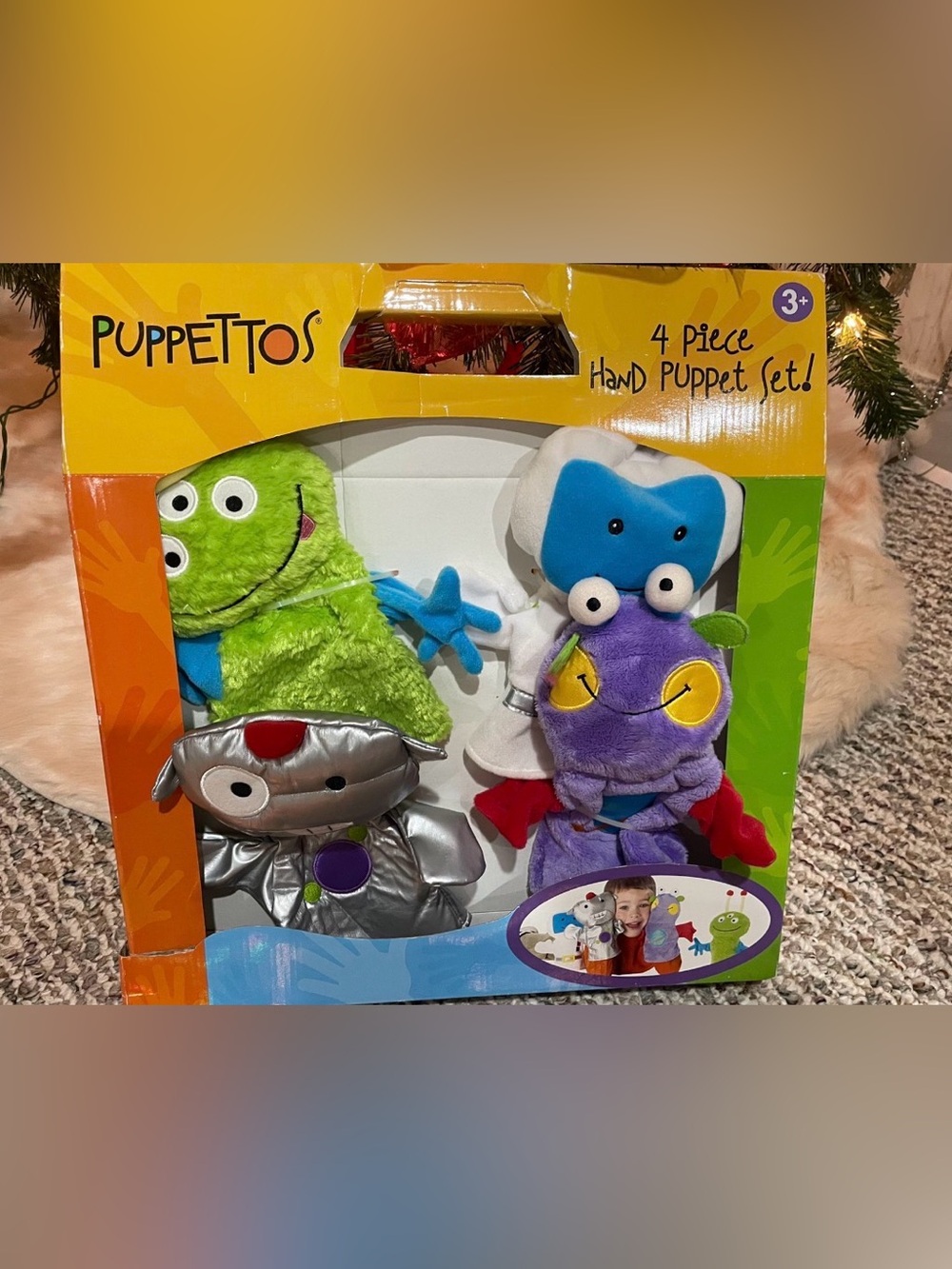 NIB Puppettos 4 pcs Hand Puppet set Age 3+